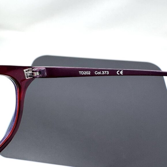 TOM DAVIES TD 202 Red Eyeglasses Frame 51 [] 16-135 TD202 - Picture 5 of 12